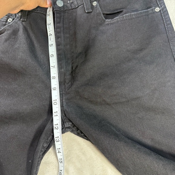 Levi's 502 Taper Fit Stretch Jeans Men's Sz 36x30 Black - Picture 9 of 11